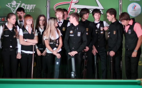 Юношеская сборная Украины по бильярду на ЧМ в Казани